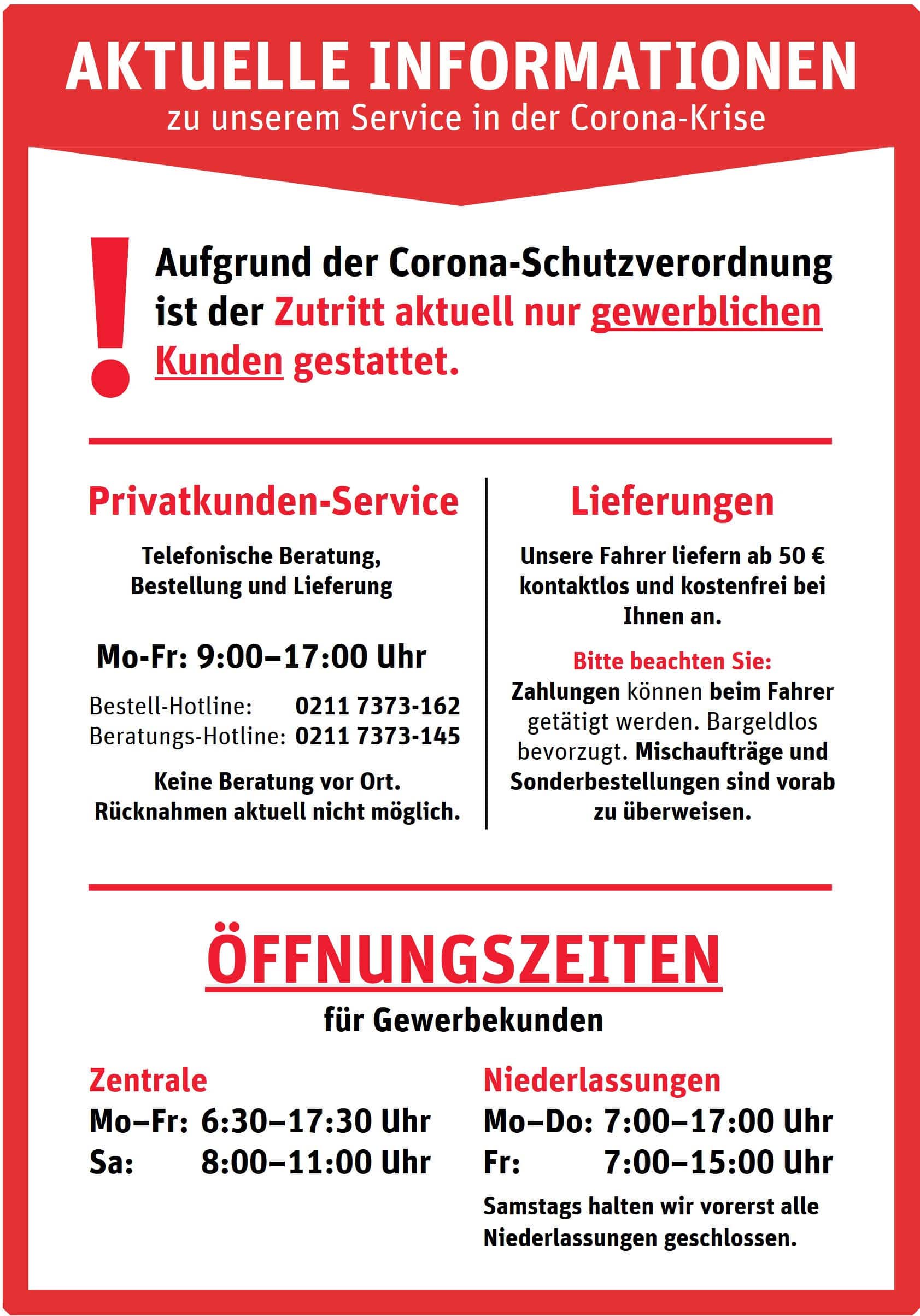 corona hinweis