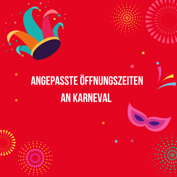 Angepasste Oeffnungszeiten Karneval Website